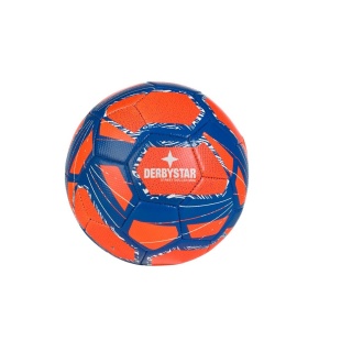 Derbystar Freizeitball MINIball Street Soccer v24 (Umfang: 47cm) orange/blau/weiss - 1 Stück